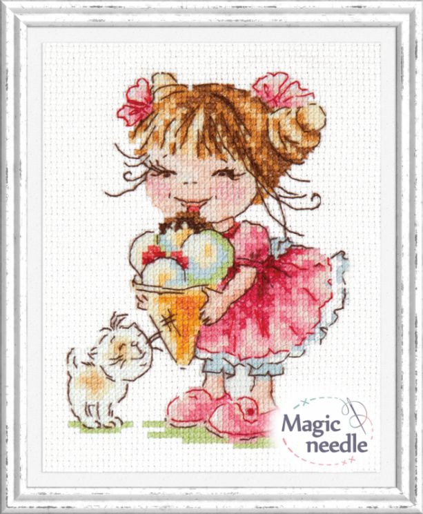 35-21 Набор для вышивания Чудесная игла "КРЕМ-БРЮЛЕ"