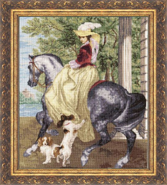 ЧМ-005 Набор для вышивания Золотое Руно "Утренняя прогулка"