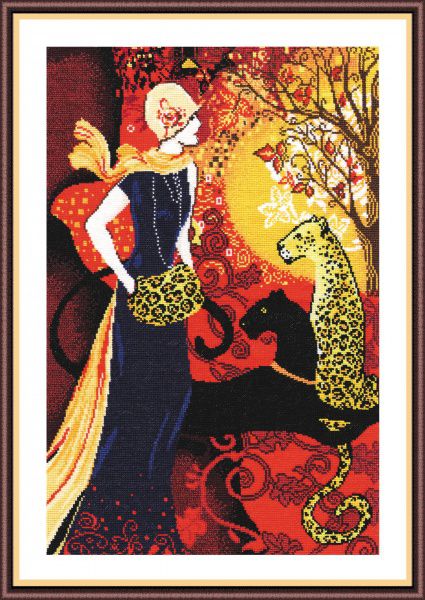 Набор для вышивания крестом ОВЕН "Прогулка 1" 547