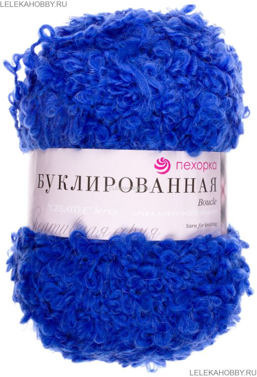 Пряжа ПЕХОРКА Буклированная // 080 // 26 // Василек