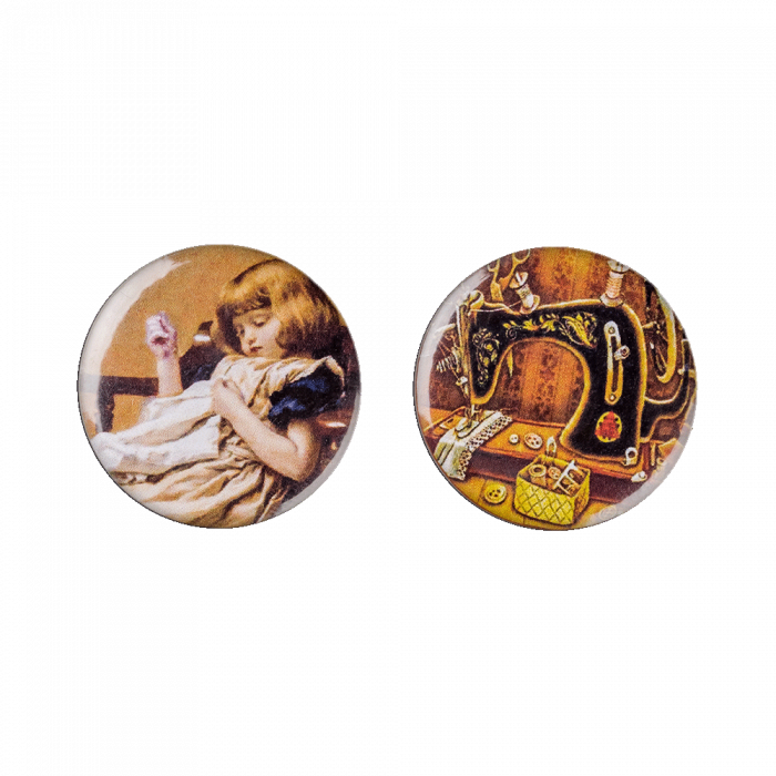 Магнитный двухсторонний держатель для игл ВОЛШЕБНАЯ  СТРАНА FLMH-055(M), 2.5см