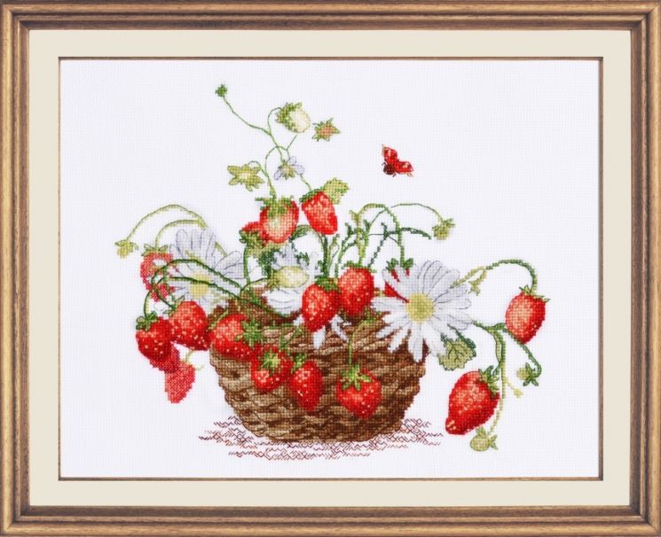 Набор для вышивания крестом ОВЕН "Ароматная корзинка" 940