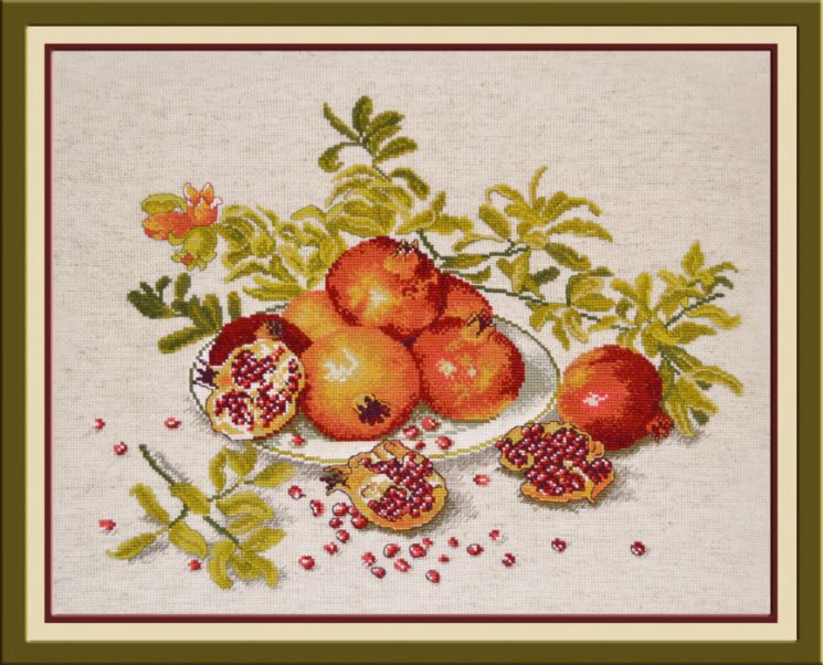 Набор для вышивания крестом ОВЕН "Драгоценные зерна " 661