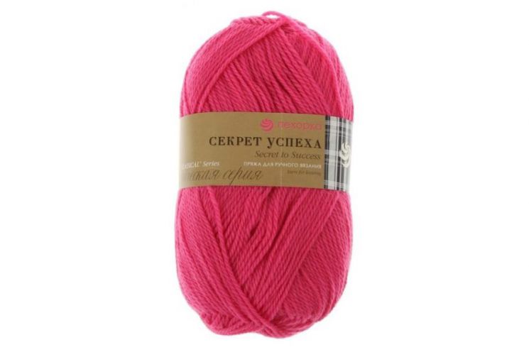 Пряжа ПЕХОРКА Секрет успеха // 031 // 470 // Яркий амарант