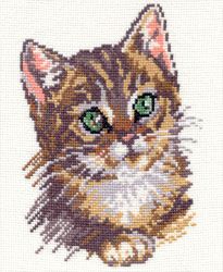 1-04 Набор для вышивания Алиса "Котенок" 14х18 см