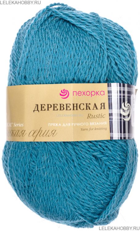 Пряжа ПЕХОРКА Деревенская // 057 // 591 // Лагуна