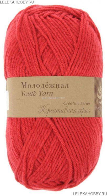 Пряжа ПЕХОРКА Молодёжная // 092 // 58 // Коралл