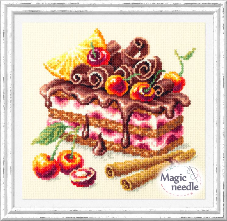 120-072 Набор для вышивания ЧУДЕСНАЯ ИГЛА "Вишнёвый торт"