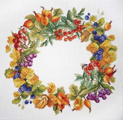 06.002.55 Набор для вышивания Марья Искусница "Ягодный венок"