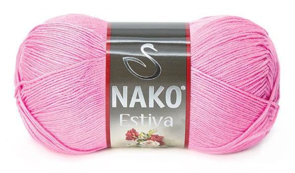 Пряжа Estiva 6668 Ярко-розовый