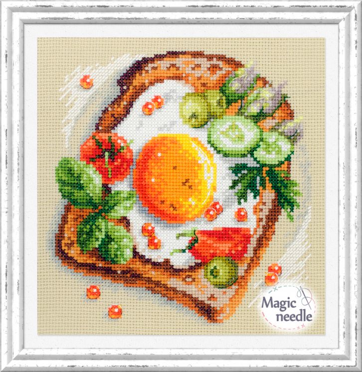 120-092 Набор для вышивания ЧУДЕСНАЯ ИГЛА "Тост с яичницей"