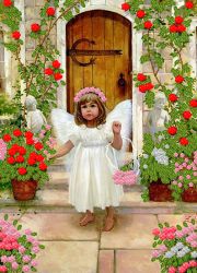 НЛ3-059 Набор для вышивания лентами ТМ Наследие "Ангел"