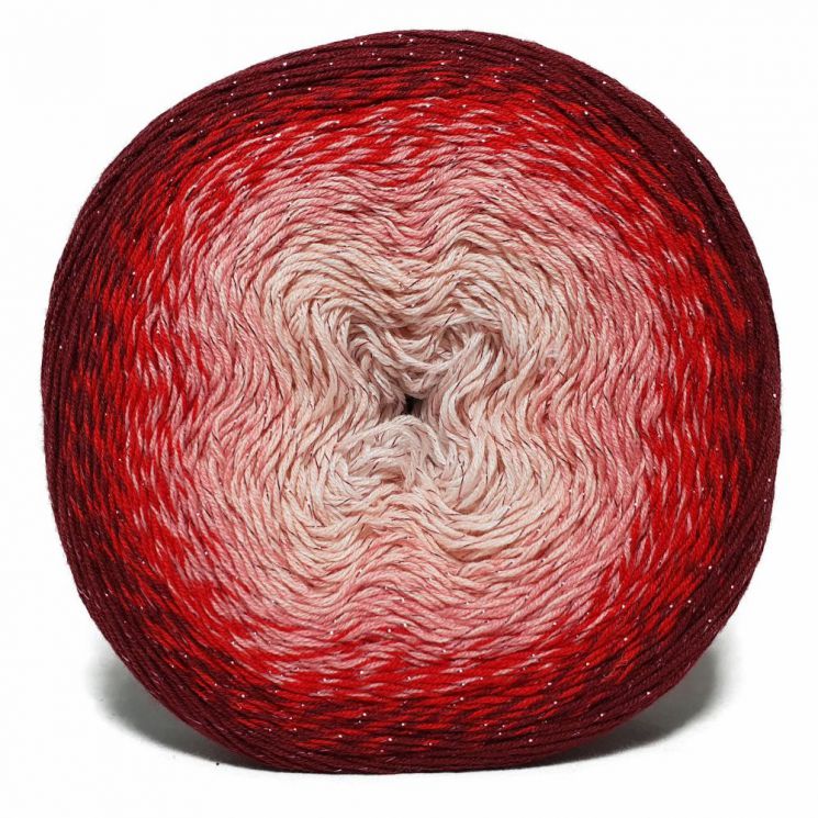 Пряжа Flowers Moonlight 3269 Красный/розовый/белый