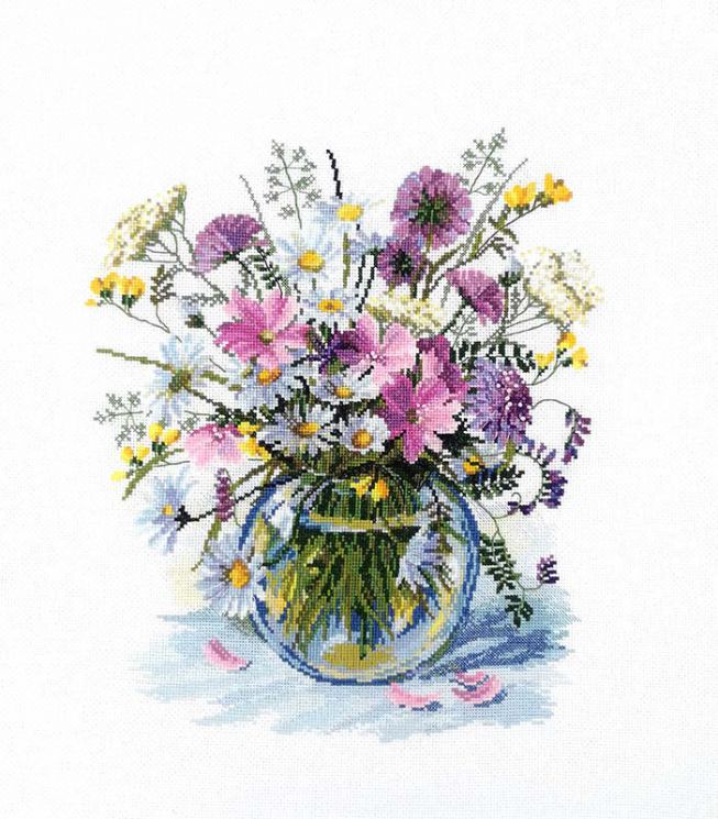 04.005.19 Набор для вышивания МАРЬЯ ИСКУСНИЦА "Полевой букет"