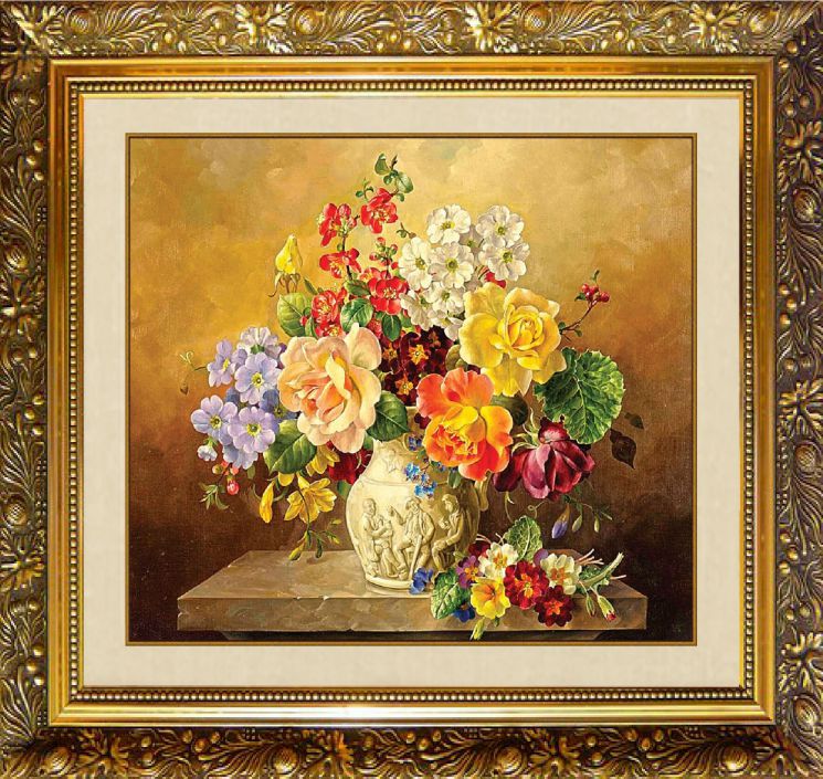  Алмазная мозаика МИЛАТО "Викторианские цветы" F-244