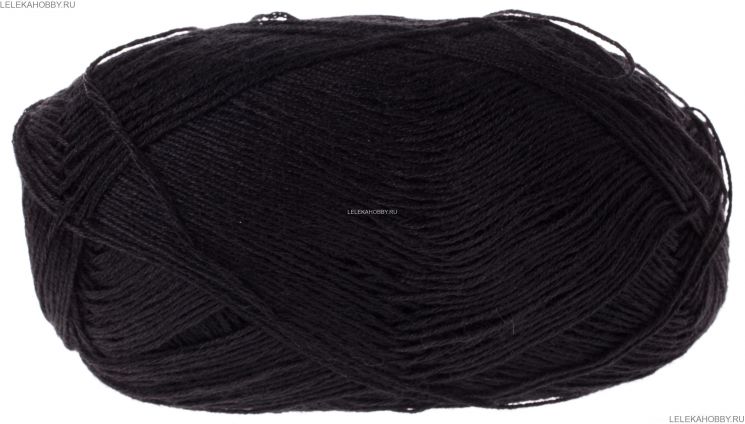 Пряжа ПЕХОРКА Кружевная // 067 // 02 // Черный