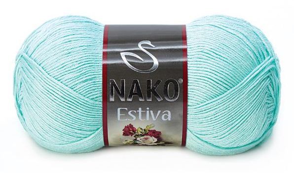 Пряжа Estiva 6708 Светло-зеленая бирюза