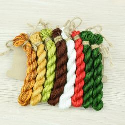 НМул-К-2283 Набор ниток OwlForest для схемы «Каштан» (ПНК) 28 каунт в 3 нити, 32 каунт в 2 или 3 нити