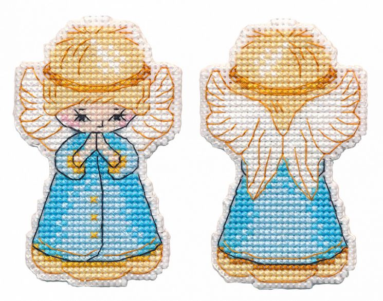 1363 Набор для вышивания Овен "Елочная игрушка. Ангел."