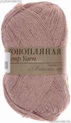 Пряжа ПЕХОРКА Конопляная // 090 // 1004 // Роза