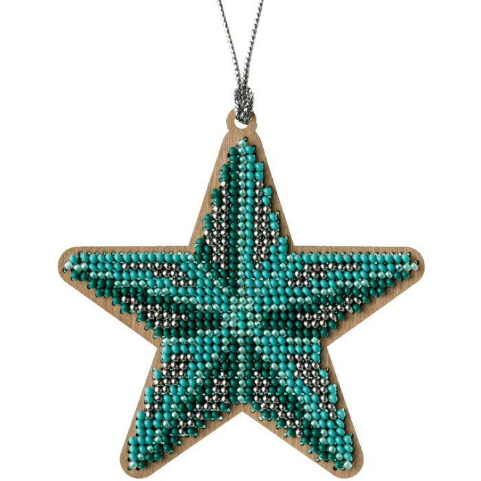 Набор для вышивания бисером по дереву ВОЛШЕБНАЯ  СТРАНА FLK-220, 9*9см