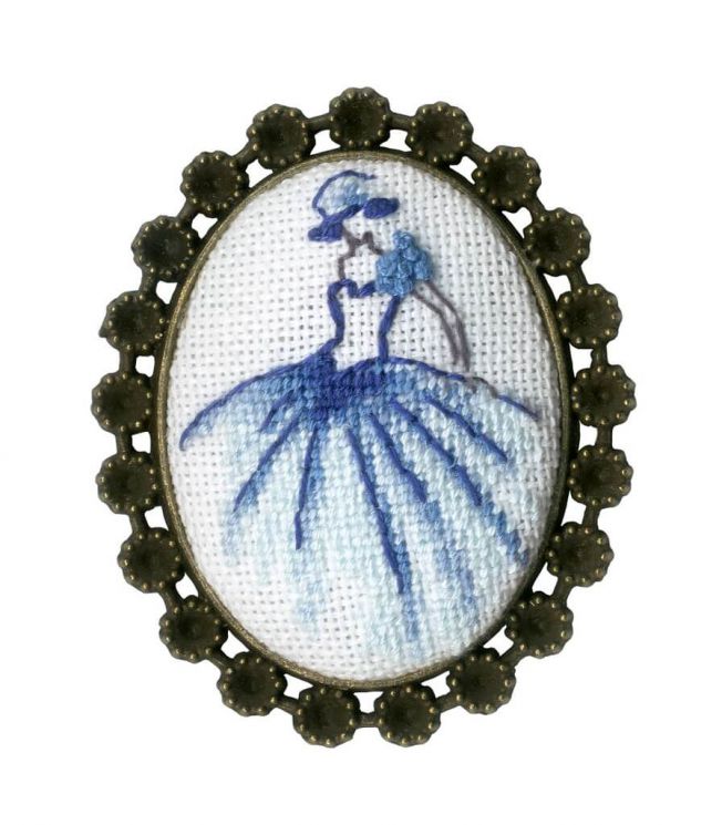 СШ-016 Набор для вышивания Золотое Руно "Брошь Танцовщица"