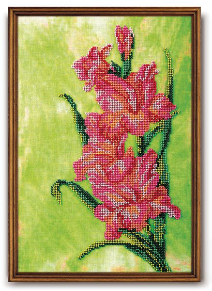 Набор для вышивания бисером КРОШЕ "Гладиолус" В-230