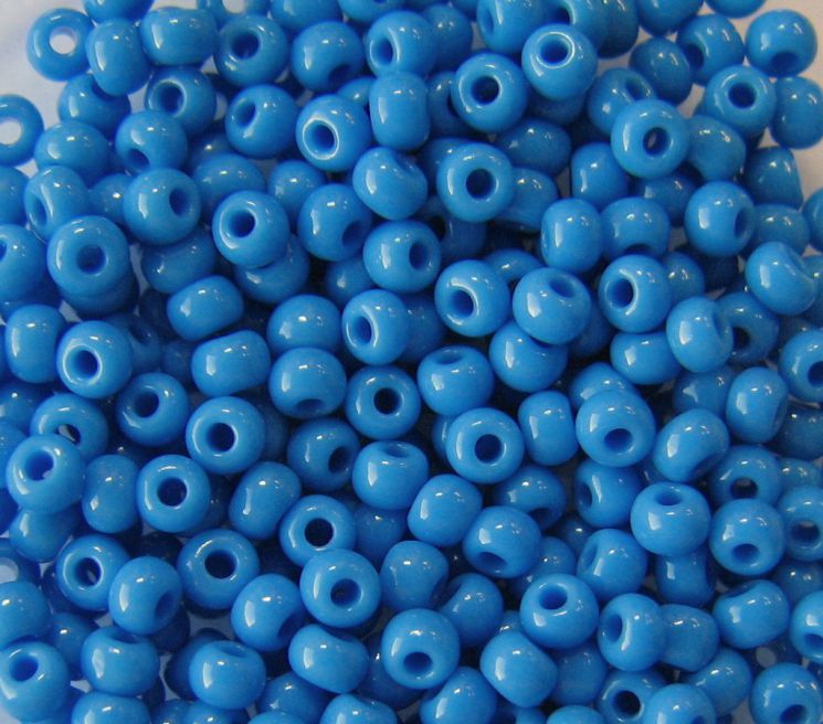 Бисер Preciosa 63080 голубая даль натуральный непрозрачный