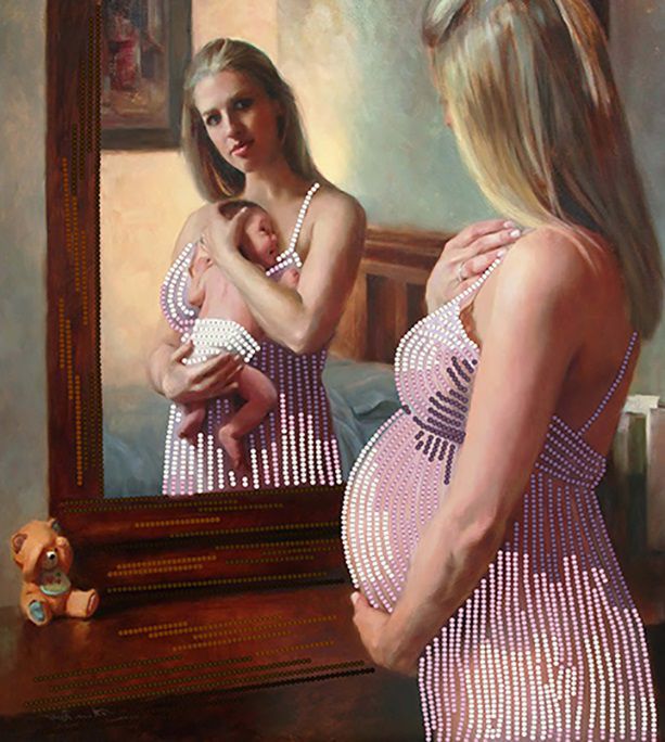 КБ-324 Схема для вышивания бисером ТМ Наследие "Материнская забота"