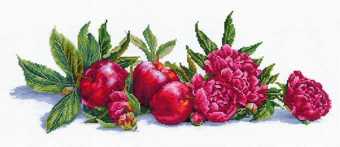 Набор для вышивания Сделай своими руками "Яблоки и пионы" Я-02