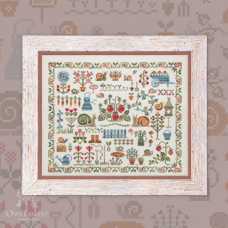 Схема для вышивания Owlforest «Улиточковый сад» 0179-УС-С