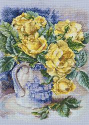 М599 Набор для вышивания РТО "Желтые розы"