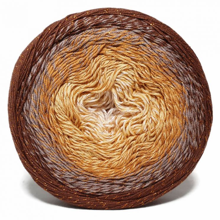 Пряжа Flowers Moonlight 3284 Шоколад/серый/бежевый/светло-желтый