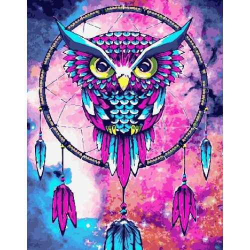 Картина по номерам Paintboy "Сова ловец снов" GX26597